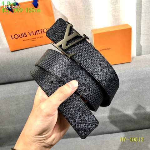 Super Perfect Quality LV Belts(100% Genuine Leather Steel Buckle)-2424