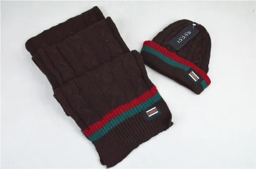 G Wool Cap Scarf AAA-007