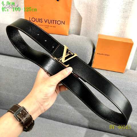 Super Perfect Quality LV Belts(100% Genuine Leather Steel Buckle)-2474