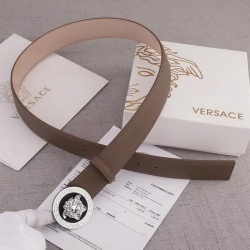 Super Perfect Quality Versace Belts(100% Genuine Leather,Steel Buckle)-145