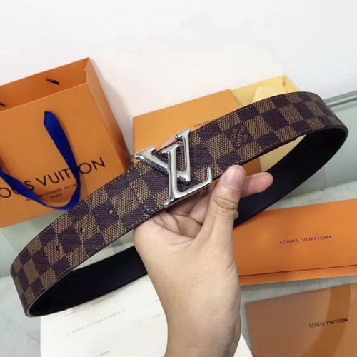 Super Perfect Quality LV Belts(100% Genuine Leather Steel Buckle)-1830