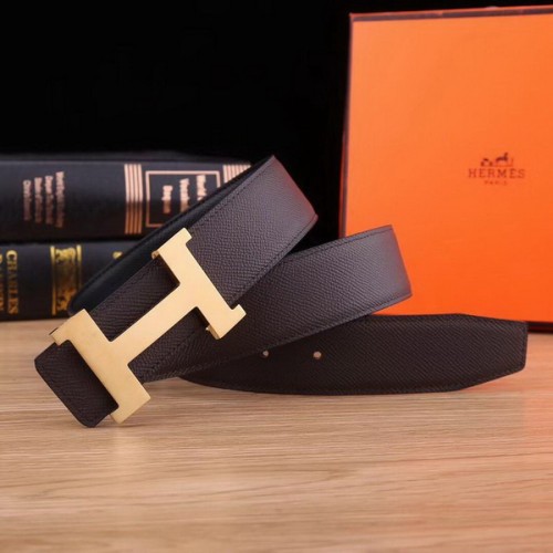 Super Perfect Quality Hermes Belts(100% Genuine Leather,Reversible Steel Buckle)-533