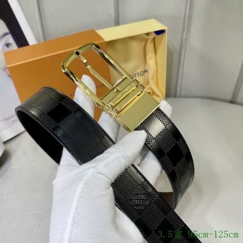 Super Perfect Quality LV Belts(100% Genuine Leather Steel Buckle)-2710