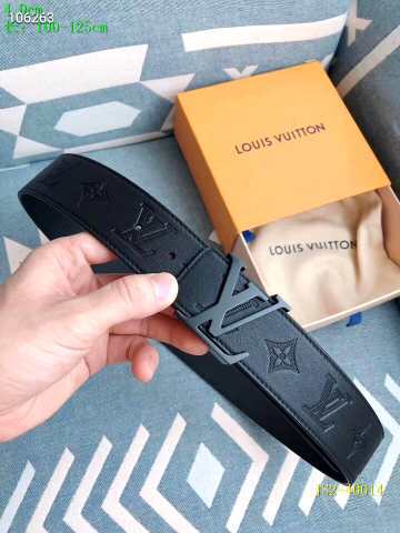 Super Perfect Quality LV Belts(100% Genuine Leather Steel Buckle)-2537