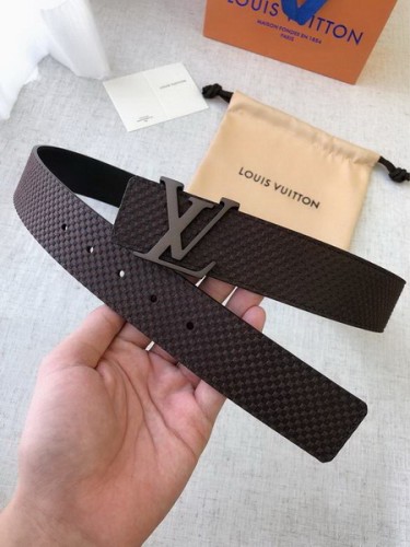 Super Perfect Quality LV Belts(100% Genuine Leather Steel Buckle)-2103