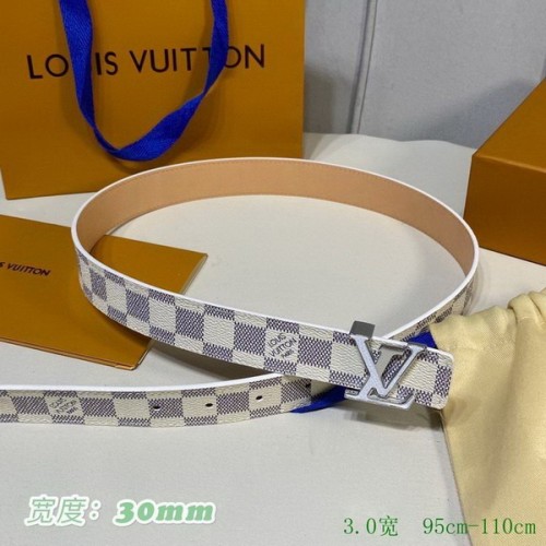 Super Perfect Quality LV Belts(100% Genuine Leather Steel Buckle)-2624