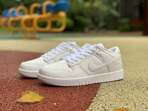 Authentic  Nike Dunk Low “Triple White”
