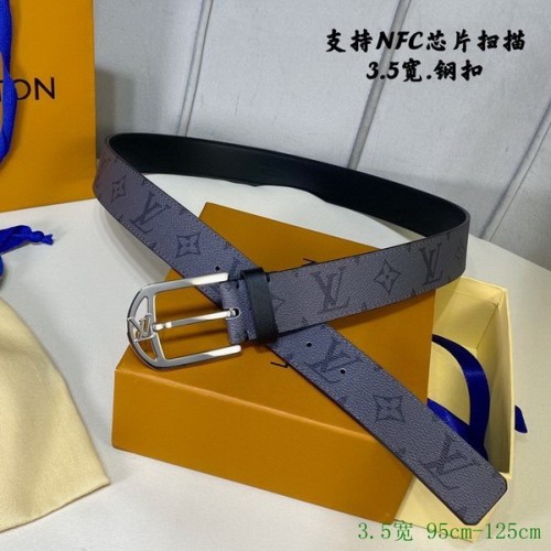 Super Perfect Quality LV Belts(100% Genuine Leather Steel Buckle)-2691