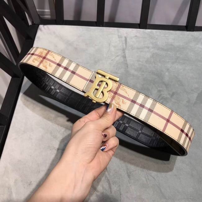 Super Perfect Quality Burberry Belts(100% Genuine Leather,steel buckle)-032