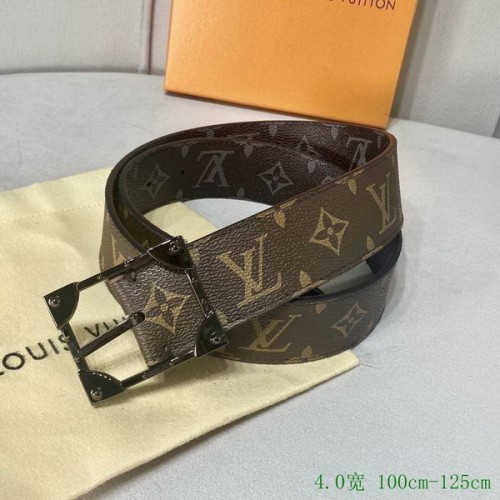 Super Perfect Quality LV Belts(100% Genuine Leather Steel Buckle)-3087