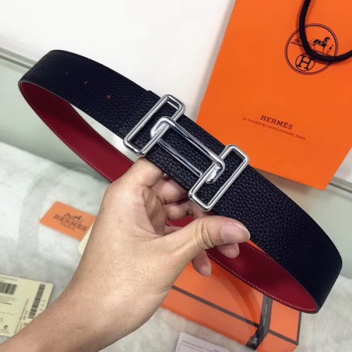Super Perfect Quality Hermes Belts(100% Genuine Leather,Reversible Steel Buckle)-450