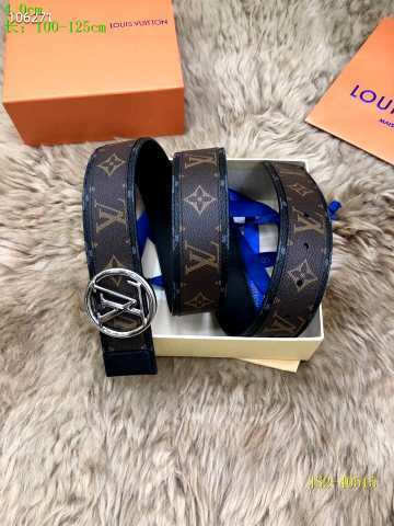 Super Perfect Quality LV Belts(100% Genuine Leather Steel Buckle)-2548