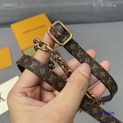 Super Perfect Quality LV Belts(100% Genuine Leather Steel Buckle)-3131