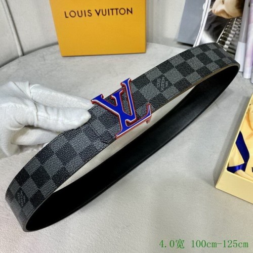 Super Perfect Quality LV Belts(100% Genuine Leather Steel Buckle)-2809