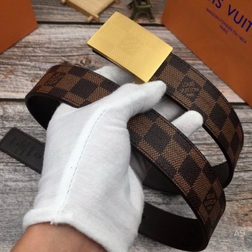 Super Perfect Quality LV Belts(100% Genuine Leather Steel Buckle)-2090
