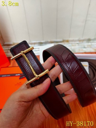 Super Perfect Quality Hermes Belts(100% Genuine Leather,Reversible Steel Buckle)-319