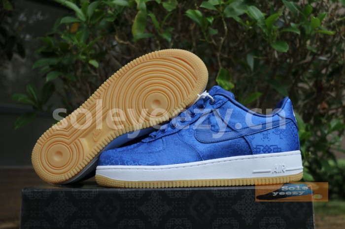 Authentic CLOT x Nike Air Force 1 Low Blue