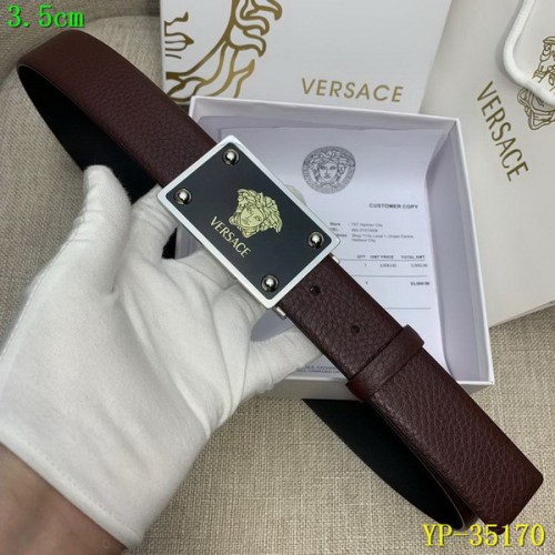 Super Perfect Quality Versace Belts(100% Genuine Leather,Steel Buckle)-712