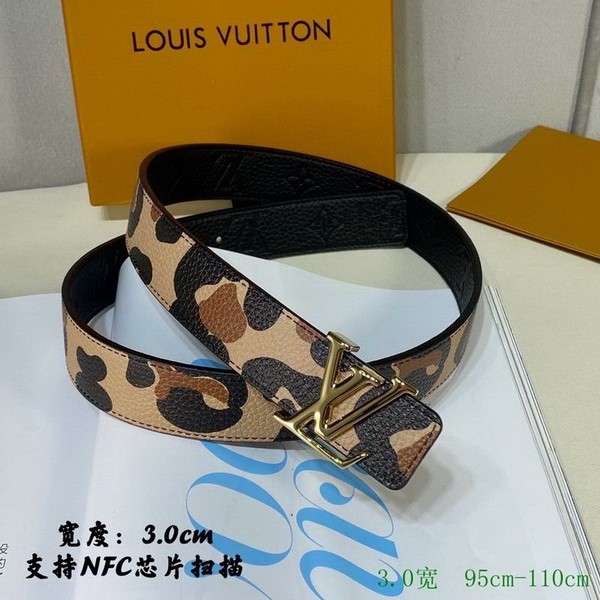 Super Perfect Quality LV Belts(100% Genuine Leather Steel Buckle)-2640