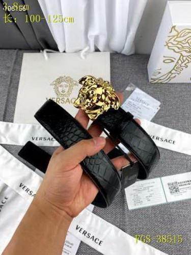 Super Perfect Quality Versace Belts(100% Genuine Leather,Steel Buckle)-350