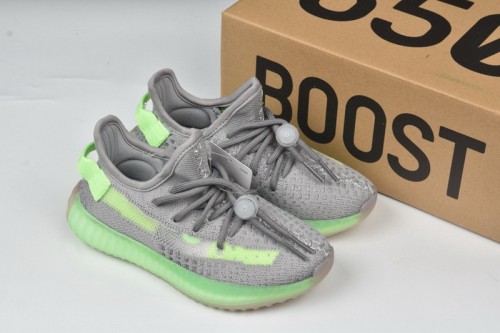 Authentic Yeezy 350 V2 True Form Lime Kids shoes