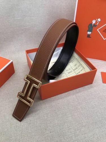 Super Perfect Quality Hermes Belts(100% Genuine Leather,Reversible Steel Buckle)-572