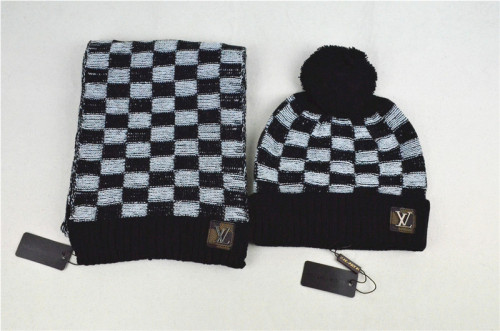 LV Wool Cap Scarf AAA-040