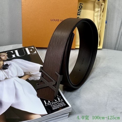 Super Perfect Quality LV Belts(100% Genuine Leather Steel Buckle)-2834