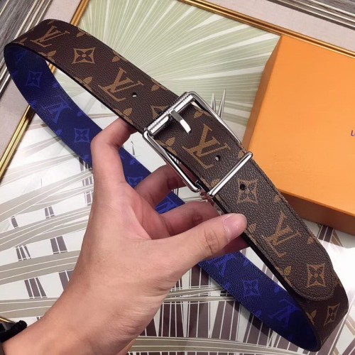 Super Perfect Quality LV Belts(100% Genuine Leather Steel Buckle)-1170