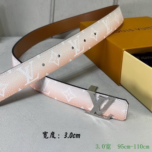Super Perfect Quality LV Belts(100% Genuine Leather Steel Buckle)-2600