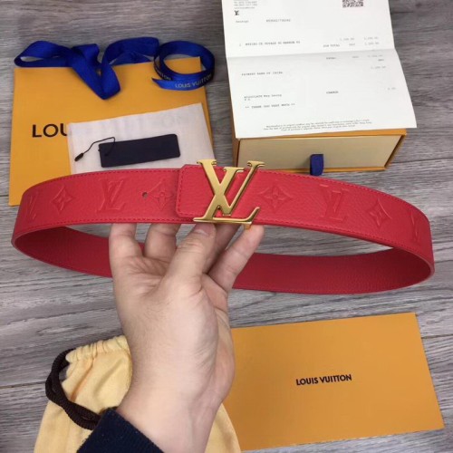 Super Perfect Quality LV Belts(100% Genuine Leather Steel Buckle)-1583