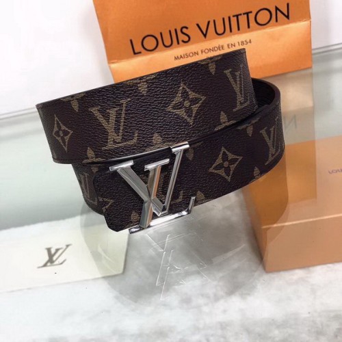 Super Perfect Quality LV Belts(100% Genuine Leather Steel Buckle)-1851