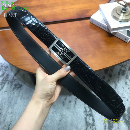 Super Perfect Quality LV Belts(100% Genuine Leather Steel Buckle)-2497