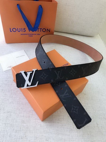 Super Perfect Quality LV Belts(100% Genuine Leather Steel Buckle)-2234