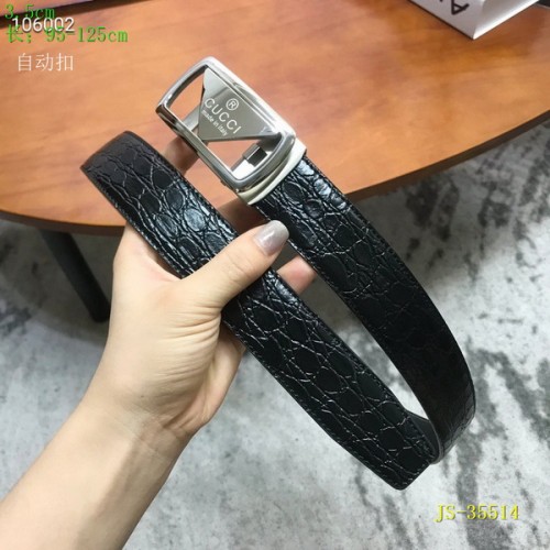 Super Perfect Quality G Belts(100% Genuine Leather,steel Buckle)-2594