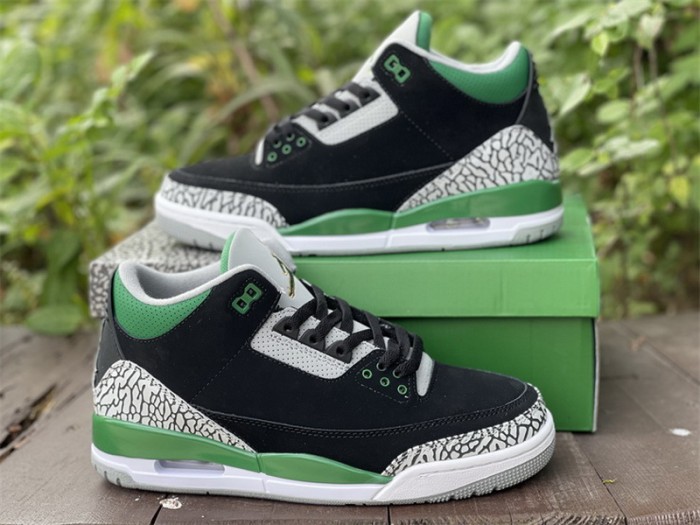 Authentic Air Jordan 3 Pine Green