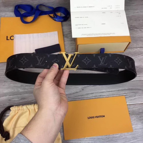 Super Perfect Quality LV Belts(100% Genuine Leather Steel Buckle)-1534