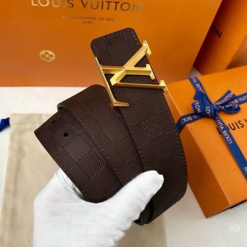 Super Perfect Quality LV Belts(100% Genuine Leather Steel Buckle)-2161