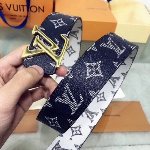 Super Perfect Quality LV Belts(100% Genuine Leather Steel Buckle)-1756