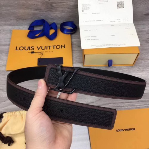 Super Perfect Quality LV Belts(100% Genuine Leather Steel Buckle)-1644