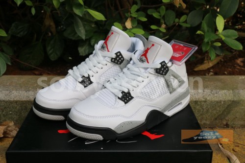 Authentic Air Jordan 4 “White Cement”