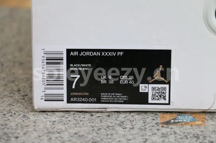 Authentic Air Jordan 34 “Eclipse”