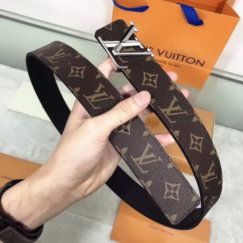 Super Perfect Quality LV Belts(100% Genuine Leather Steel Buckle)-1852