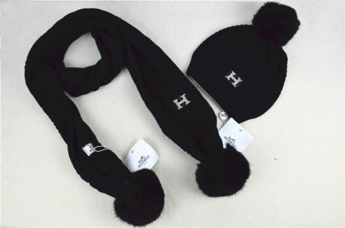 Hermes Wool Cap Scarf AAA-017