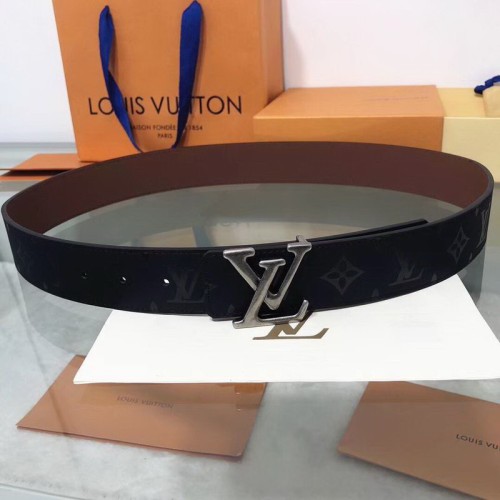 Super Perfect Quality LV Belts(100% Genuine Leather Steel Buckle)-1165