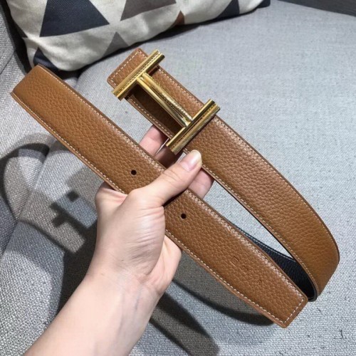 Super Perfect Quality Hermes Belts(100% Genuine Leather,Reversible Steel Buckle)-667