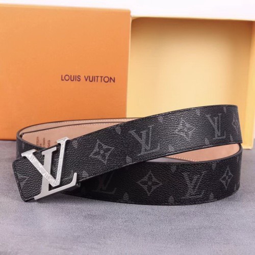 Super Perfect Quality LV Belts(100% Genuine Leather Steel Buckle)-1223