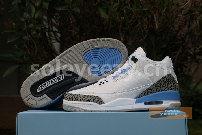 Authentic Air Jordan 3 “UNC” 2020