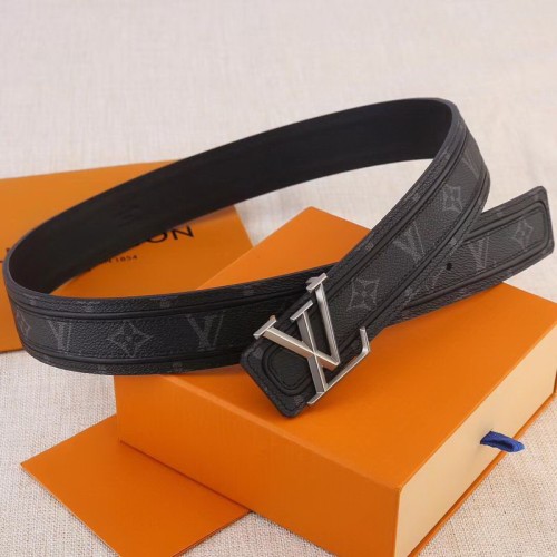 Super Perfect Quality LV Belts(100% Genuine Leather Steel Buckle)-1471