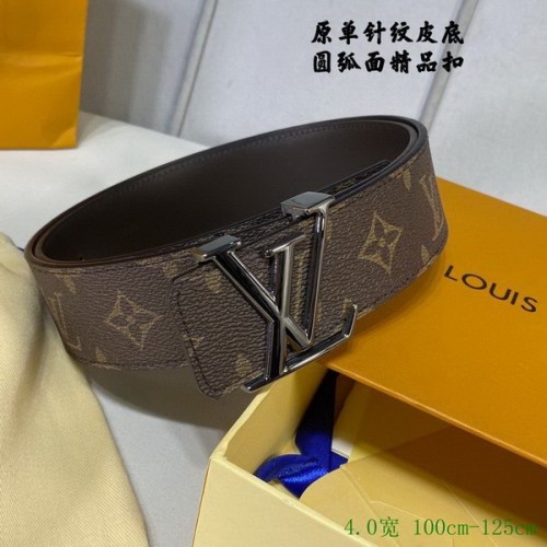 Super Perfect Quality LV Belts(100% Genuine Leather Steel Buckle)-2866